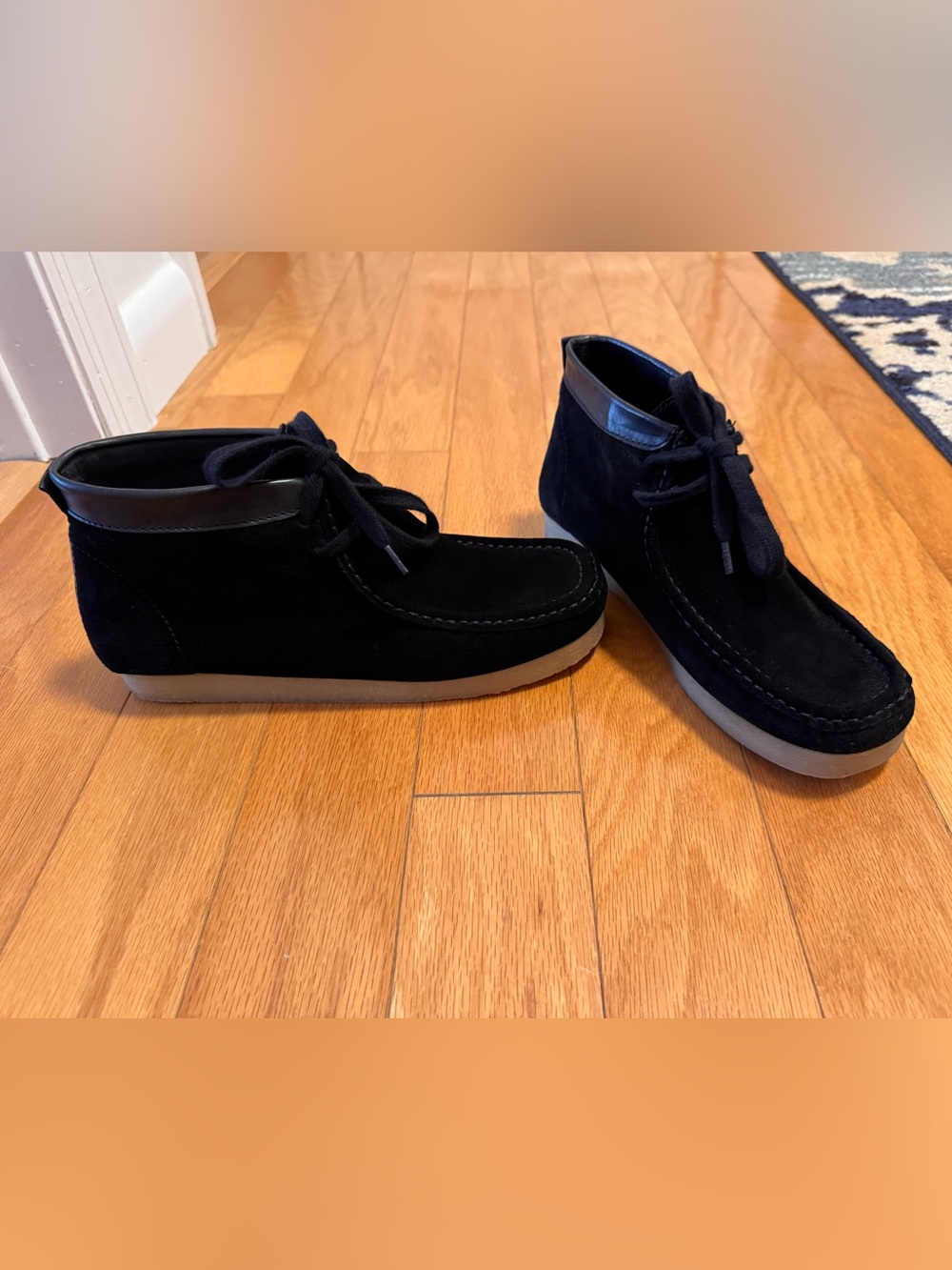 Zara Black Suede Shoes - Casual Lace-Up